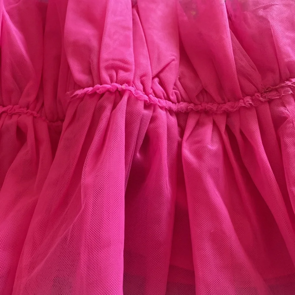 HOT PINK TULLE TANK TOP - Picture 6 of 6